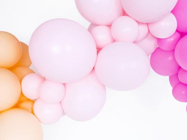 Pastel Pale Pink Latex Balloons - Set of 5