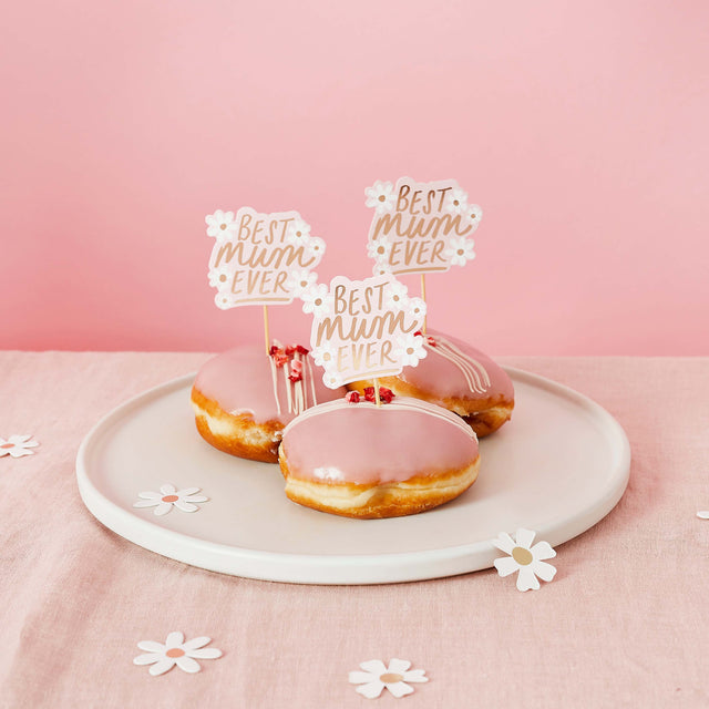 Best Mum Ever Daisy Food Picks - Set of 12