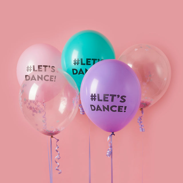 Let's Dance Latex 12" Balloons - Set of 5