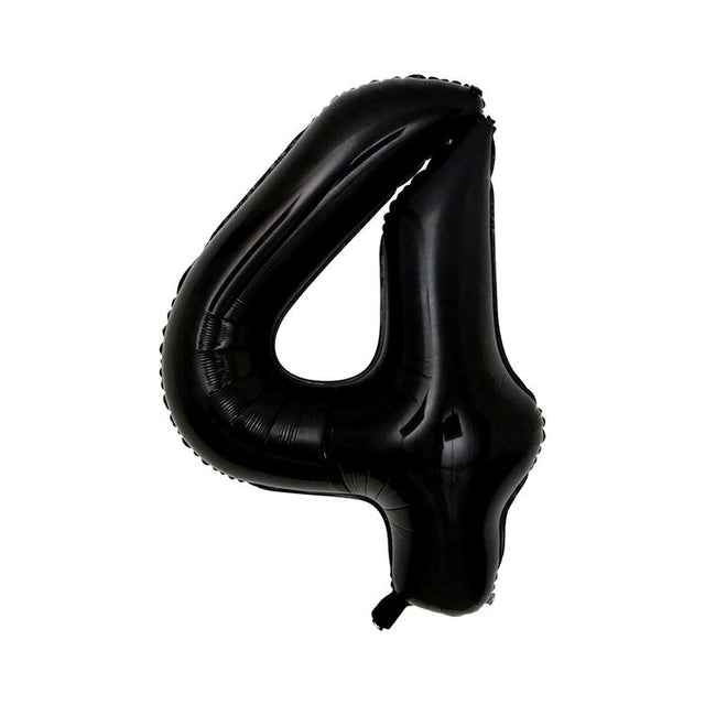 Extra Large Black Foil Balloon Number 4