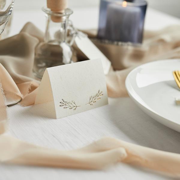 Gold Foiled Place Cards