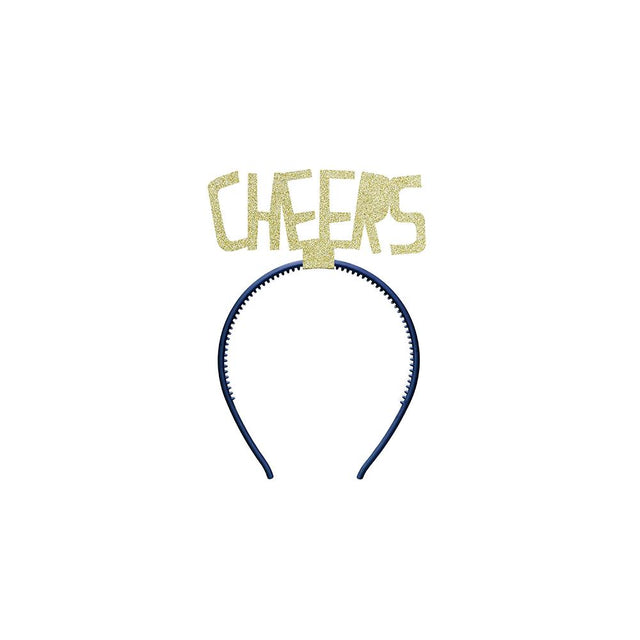 Cheers Gold Glitter Headband