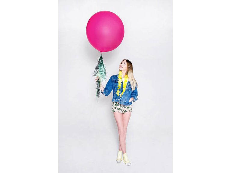Extra Large Pastel Fuchsia Latex Balloon