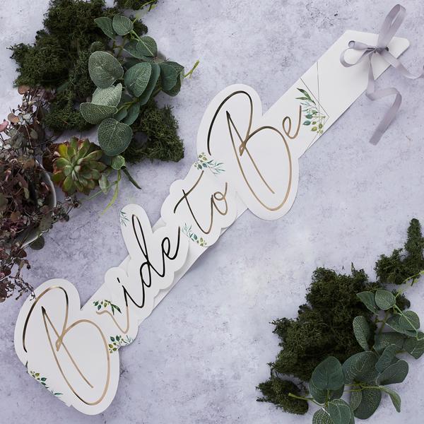 Geometric Bride to be Sash
