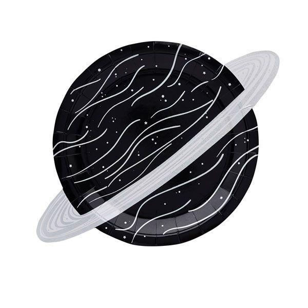 Black Planet Paper Plates