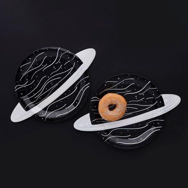 Black Planet Paper Plates