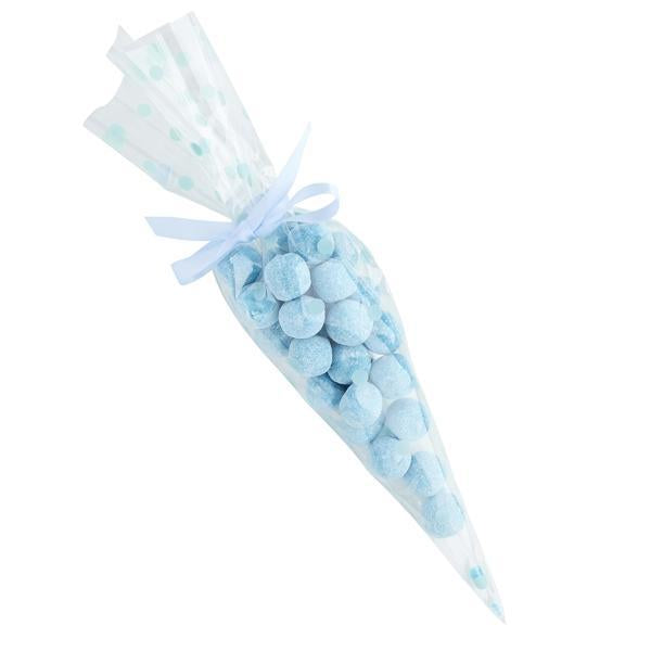Clear Cello Bag with Blue Spots
