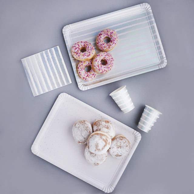 Iridescent Paper Trays