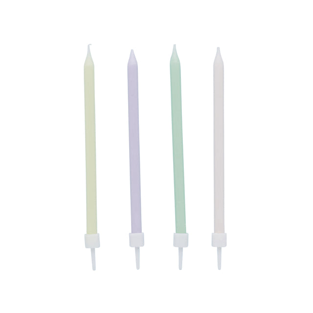 Pastel Skinny Candles and Holders