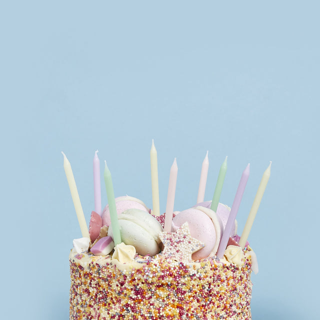 Pastel Skinny Candles and Holders
