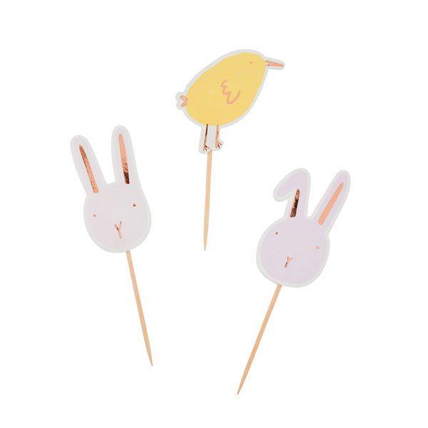 Easter Themed Food Picks - Set of 6