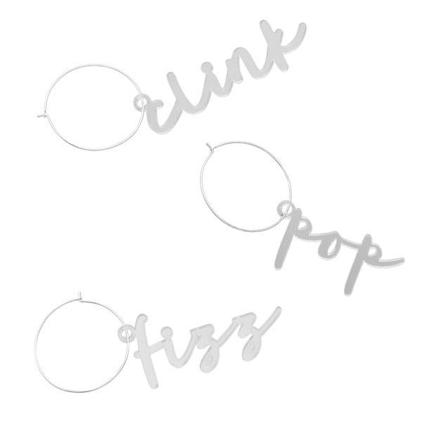Good Cheer Silver Drink Charms