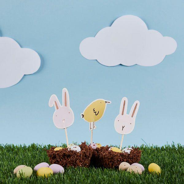 Easter Themed Food Picks - Set of 6