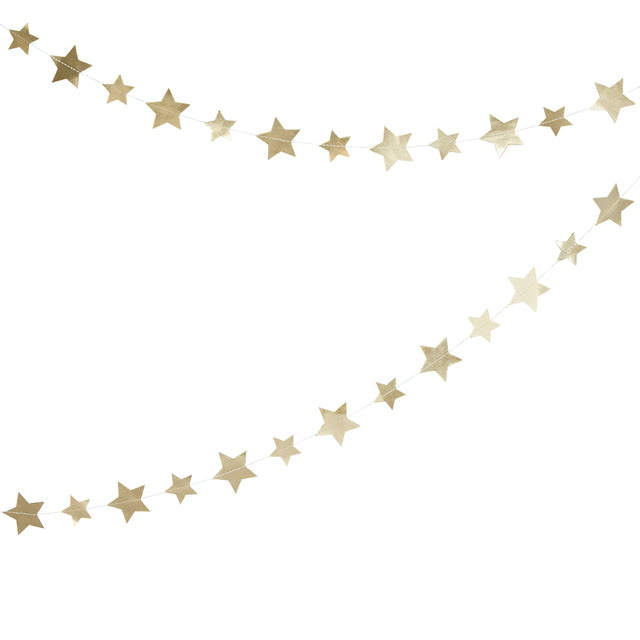Gold Foil Star Garland