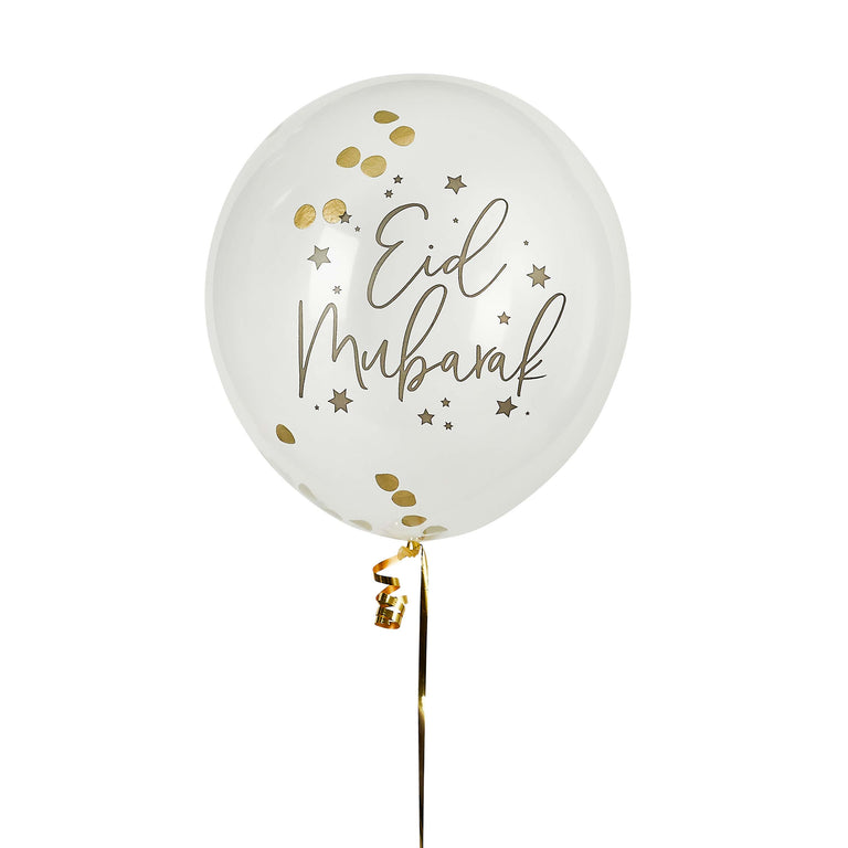 Eid Mubarak Confetti Balloons - Set of 5