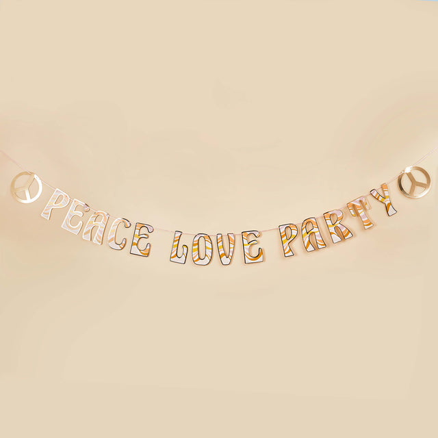 Peace Love Party Card Banner