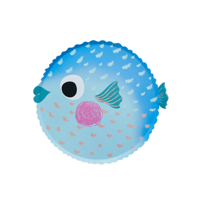 Puffer Fish Paper Plates