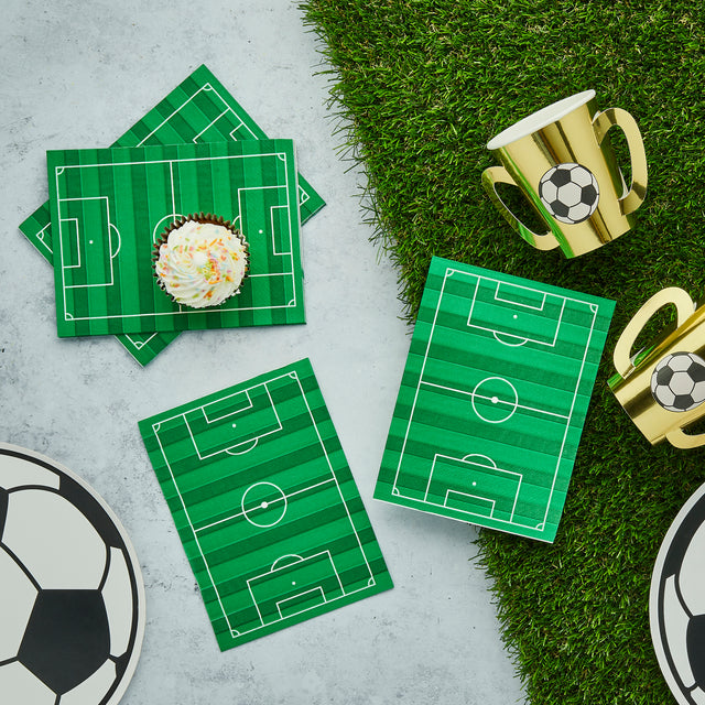 Football Pitch Paper Napkins