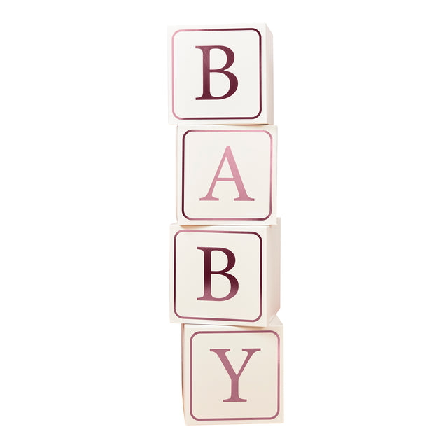 Large Pink Baby Blocks