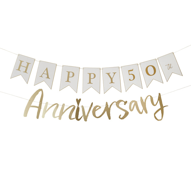 Customisable Happy Anniversary Banner