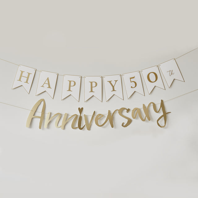 Customisable Happy Anniversary Banner