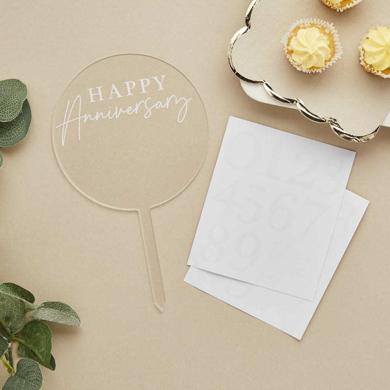Customisable Anniversary Cake Topper