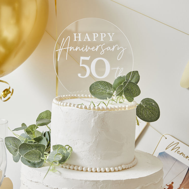 Customisable Anniversary Cake Topper