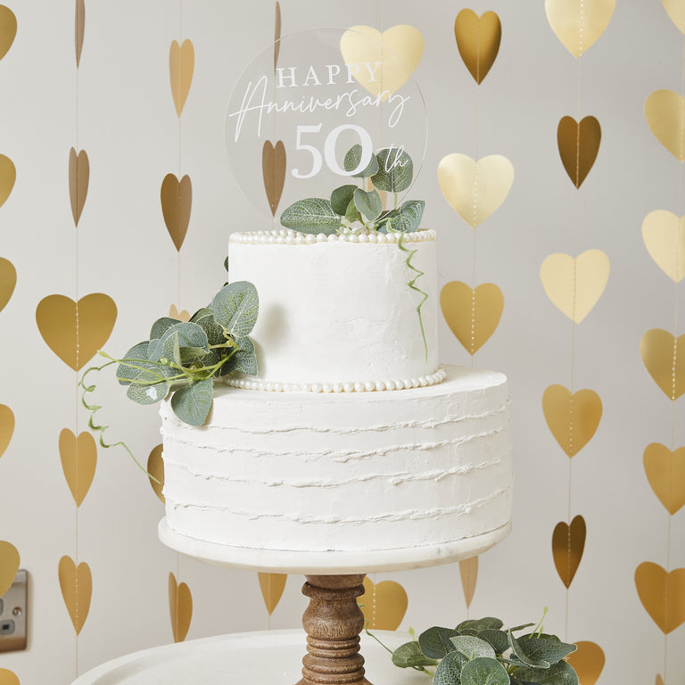Customisable Anniversary Cake Topper