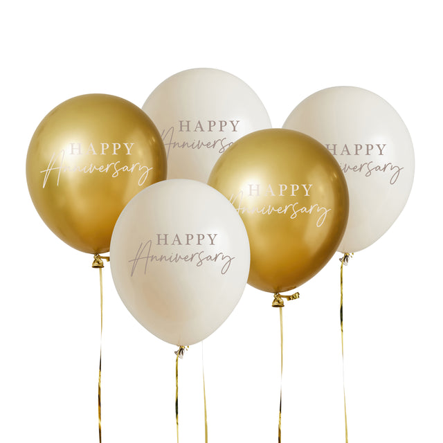 Happy Anniversary Latex Balloons