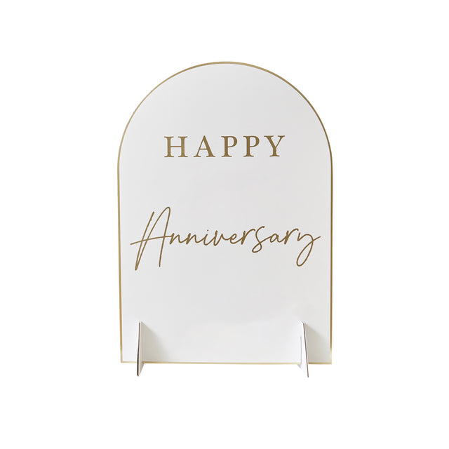 Customisable Happy Anniversary Table Sign