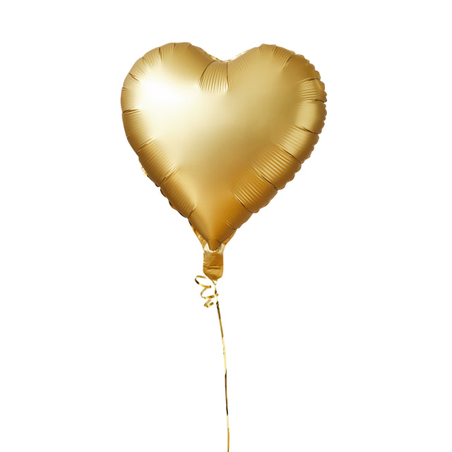 Gold Heart Foil Balloon