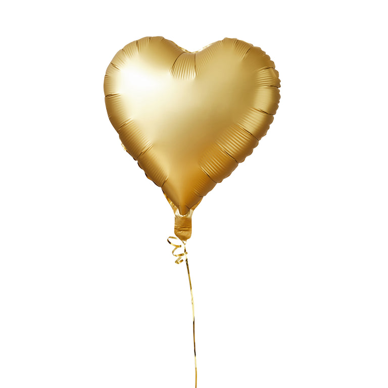 Gold Heart Foil Balloon