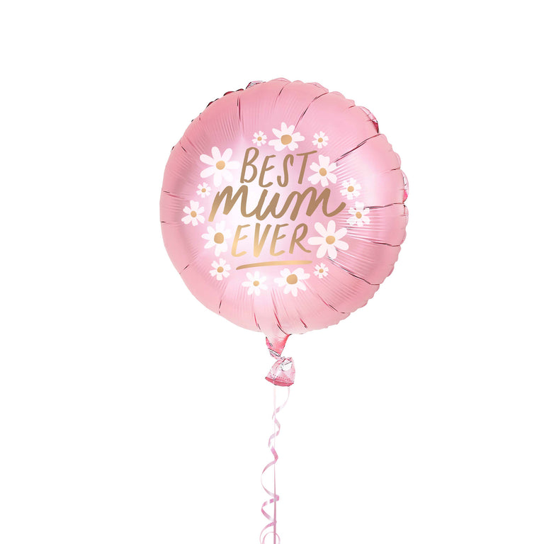 Blush Pink Best Mum Ever Foil Balloon