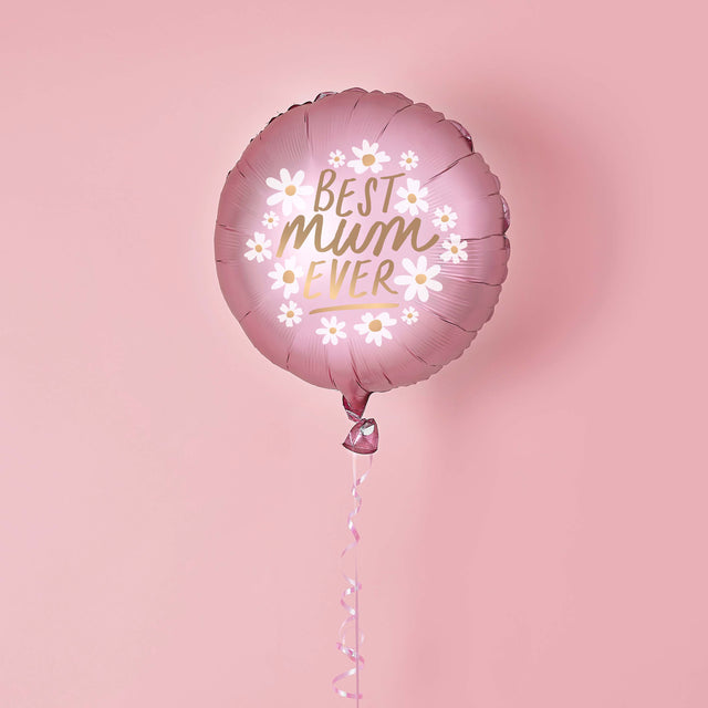 Blush Pink Best Mum Ever Foil Balloon