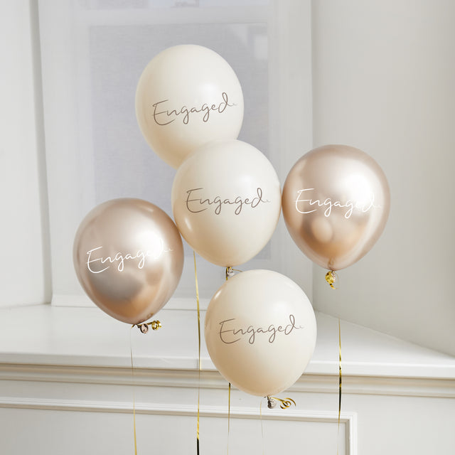 Engaged Latex Balloons