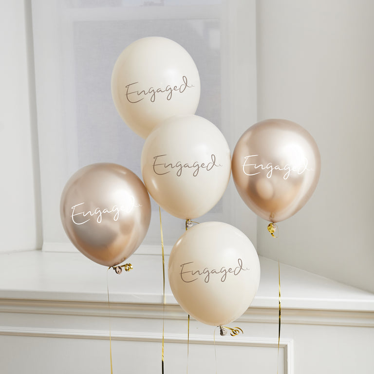 Engaged Latex Balloons