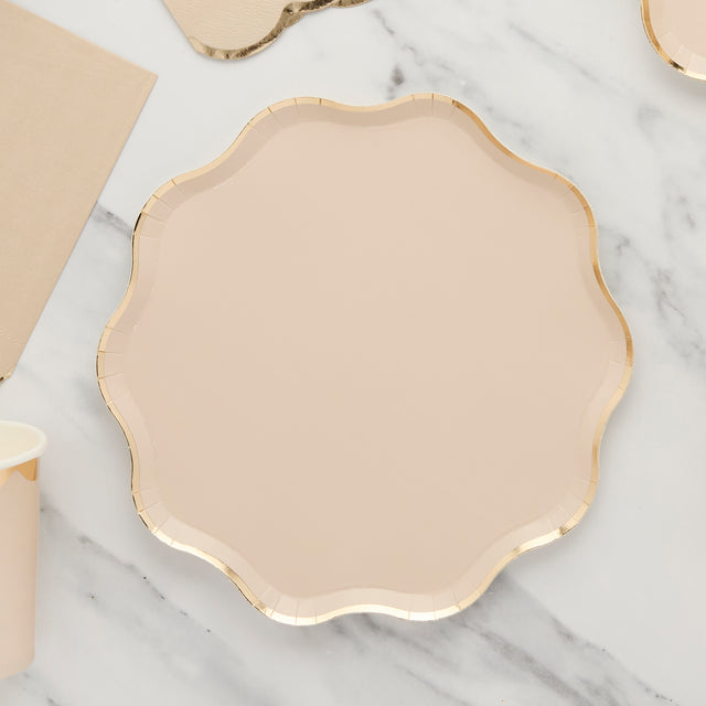 Champagne Paper Plates