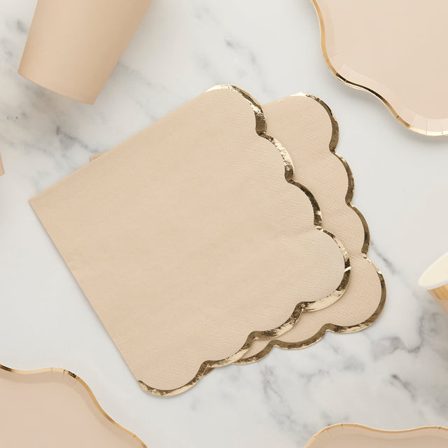 Champagne Paper Napkins