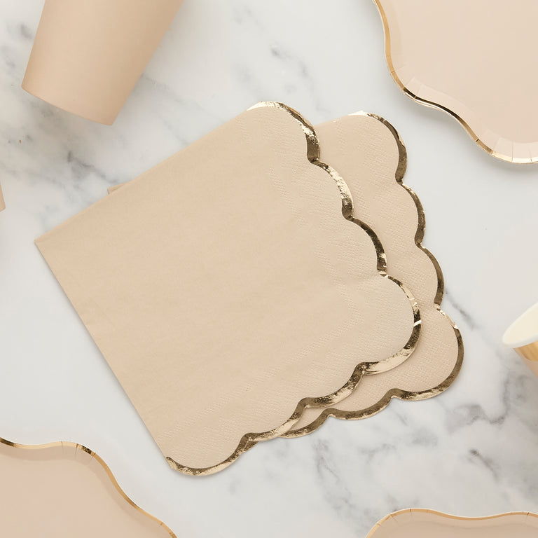 Champagne Paper Napkins