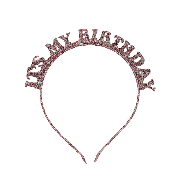 It's My Birthday Rose Gold Headband