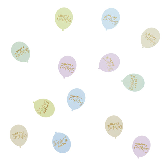 Pastel 'Happy Birthday' Table Scatters