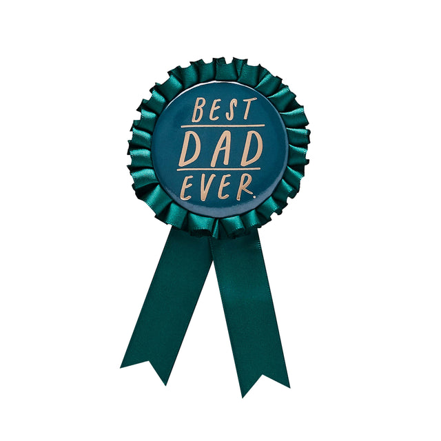 Best Dad Ever Ribbon Badge