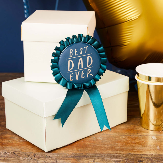 Best Dad Ever Ribbon Badge
