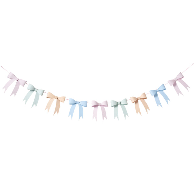 Pastel Carded Bow Garland