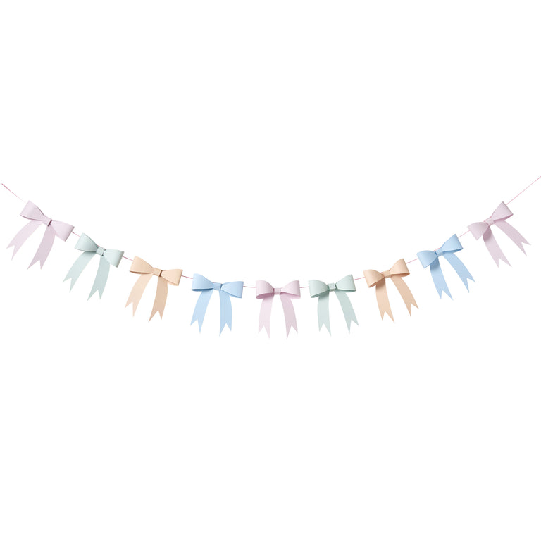Pastel Carded Bow Garland