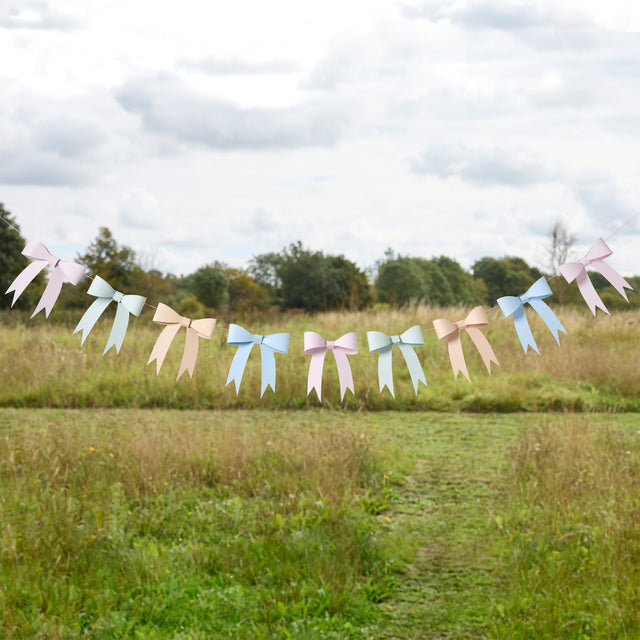 Pastel Carded Bow Garland