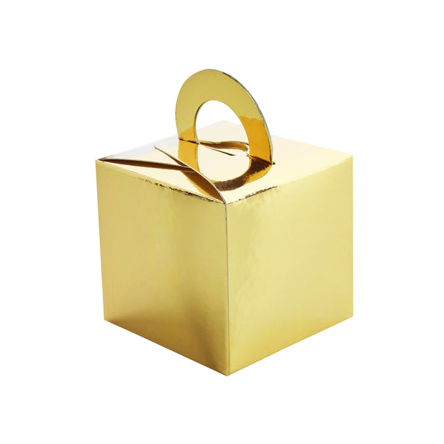 Gold Treat Box or Balloon Weight Box