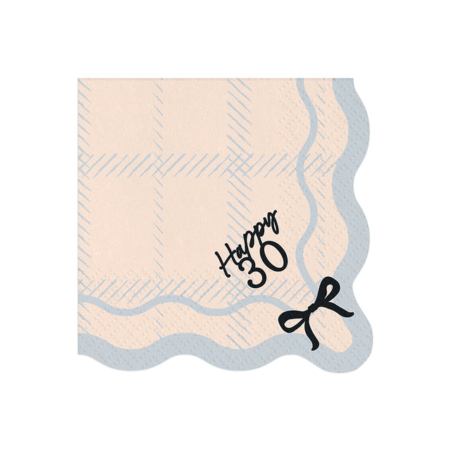 Bows Happy 30 Paper Napkins