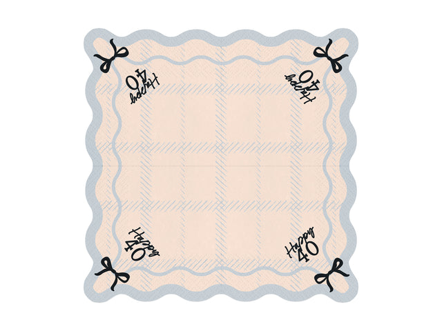 Bows Happy 40 Paper Napkins