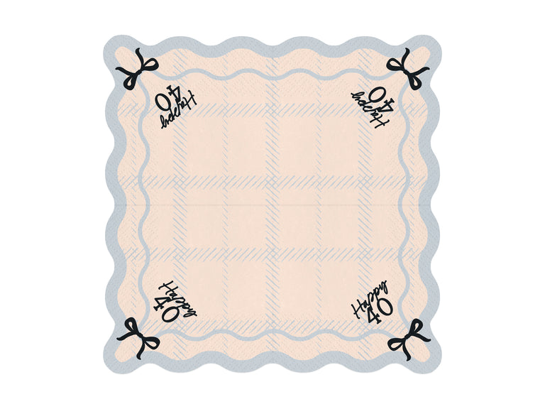 Bows Happy 40 Paper Napkins